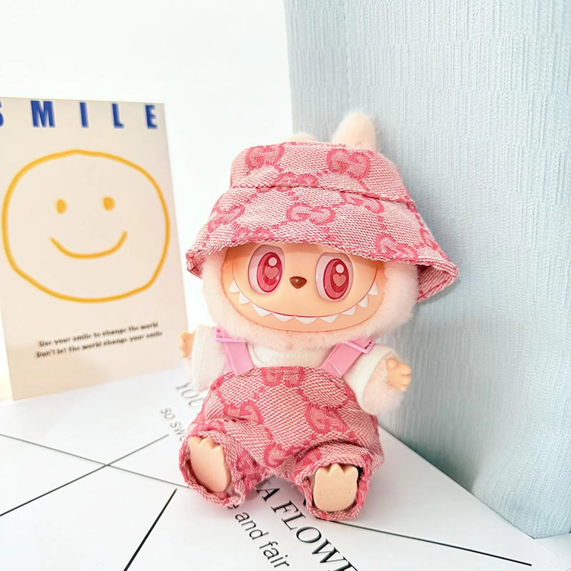 Basic White Tee + Logo-Free Pink Two-Piece Set